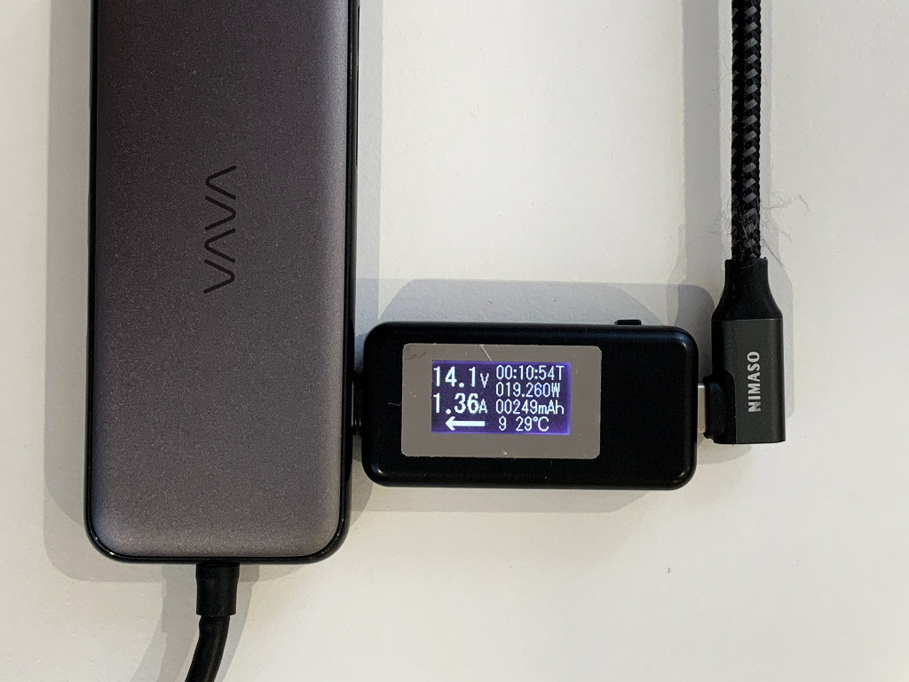 VAVA USB-Cハブ MacBookを充電